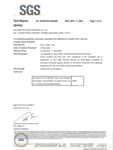 REACH DEJIA CERTIFICATE