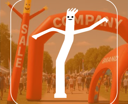 Inflatable advertising fabric
