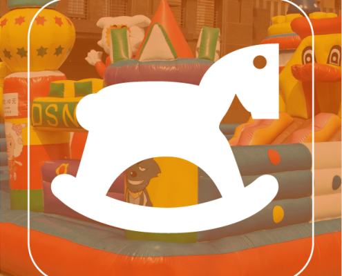 Inflatable bouncy fabric