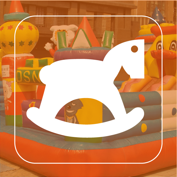 Inflatable bouncy fabric