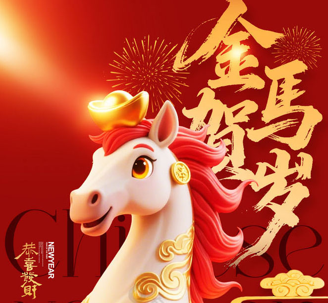 DEJIA HAPPY NEW YEAR 2026 HORSE YEAR2