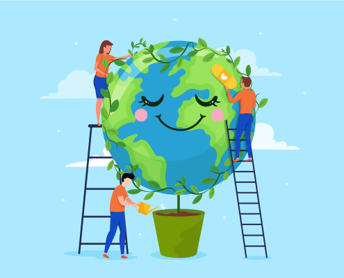 Save the World Dejia Stocklot PVC Fabric